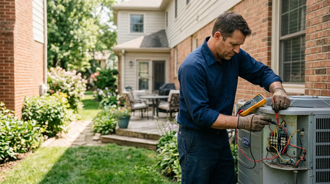 HVAC technician working near Liberty, KY